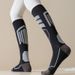 Winter Wool Professional Ski For Women, Thickened Terry High Tube Warm Compression Socks, Outdoor Sports Long Socks_desvips.com