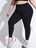Women's High-Waisted Peach Shaped Solid Color Yoga Pants Non-Slip Sports Fitness Leggings For Running_desvips.com