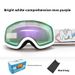 Double Layer Anti-Fog Spherical Kids Ski Glasses Protective Goggles For Ages 6-14 Children's Equipment_desvips.com