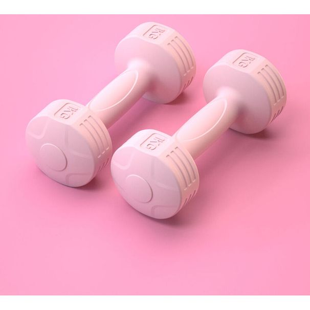 Dumbbell Women's Fitness Home Use Children's Exercise Equipment Muscle Training Beginner Men's Rubber Coated Arm Trainer_desvips.com