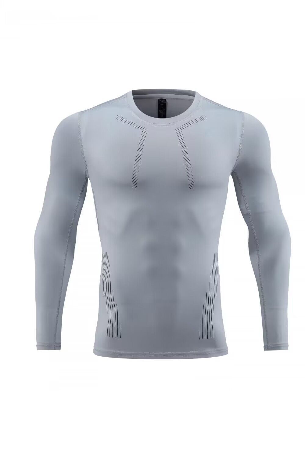 Men's Clothing Long-Sleeved Tights Men's Sports t-Shirt Fitness Breathable Quick-Drying Running Training Suit Basketball Long Sleeves_desvips.com