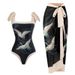 bikini Spa Resort Plus Size Vintage Print One-piece Bikini For Women_desvips.com
