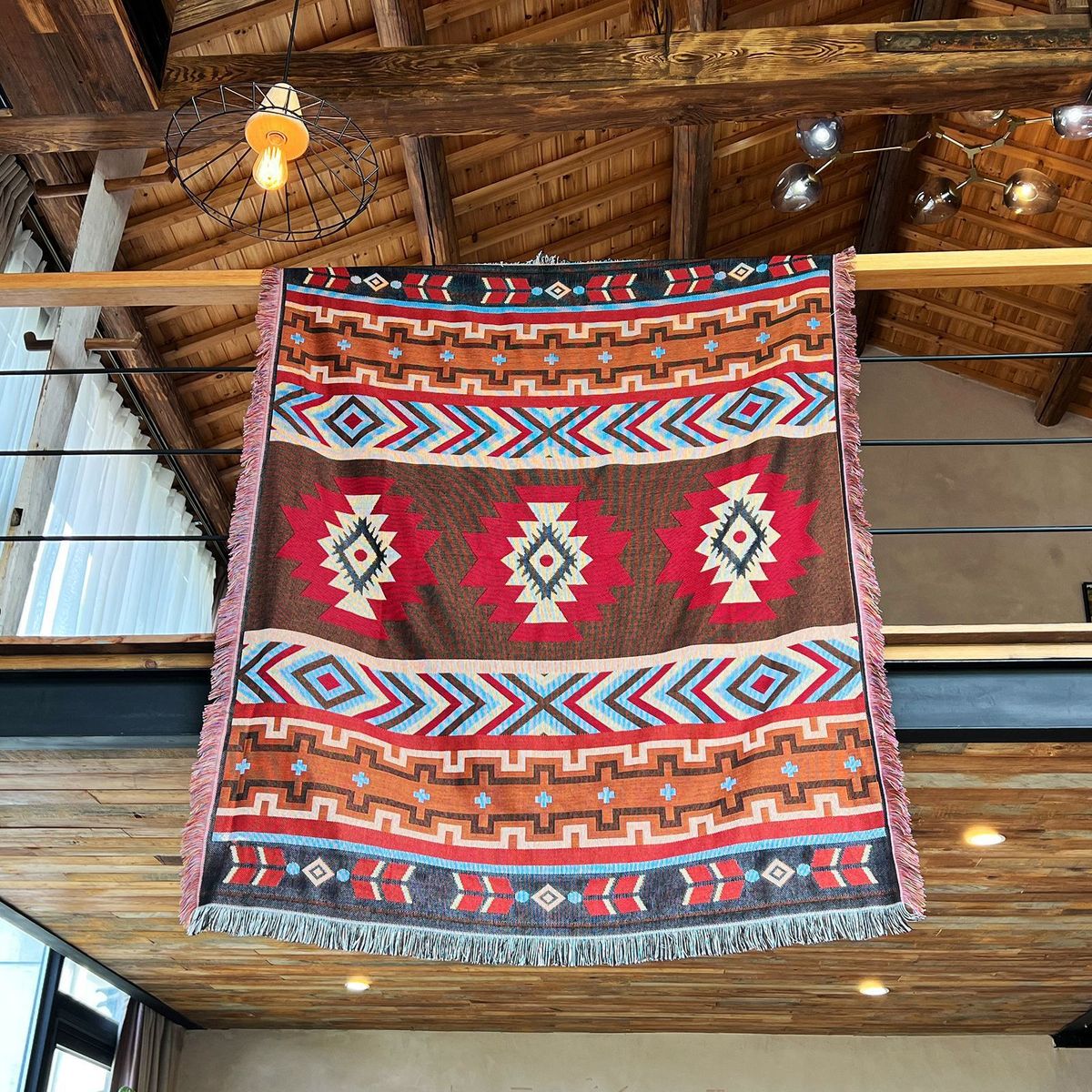 Outdoor picnic mat Floor mat Sucre tent camping blanket Retro camping ethnic wind picnic lunch blanket_desvips.com