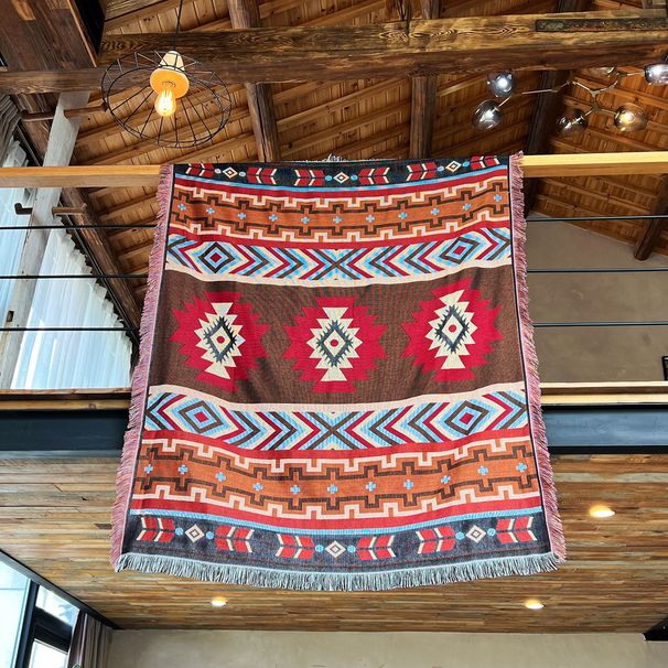 Outdoor picnic mat Floor mat Sucre tent camping blanket Retro camping ethnic wind picnic lunch blanket_desvips.com