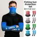 Ice Silk Cycling Arm Sleeves Full Face Set With Magic Sun Protection Trendy Letter Print Outdoor Neck Warmer Breathable_desvips.com