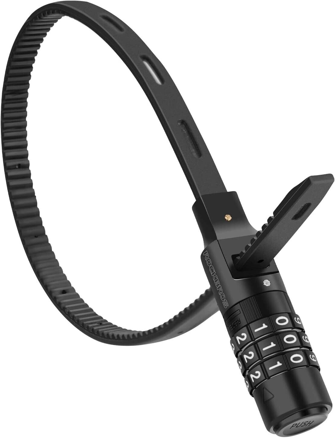 ROCKBROS Combination Lock Bicycle Lock Helmet Lock Cable Tie Stainless Steel_desvips.com