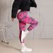 Seamless Women's High Elastic Tie Dye Sports Pants Are Suitable For Everyday Wear And Outdoor Fitness Running._desvips.com