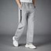 Men Loose Sport Running Stripe Sweatpants Fitness Training Pants Mens Straight Trousers Tracksuit Jogging Sportswear_desvips.com