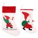 001 Qiaoding Supplies Velvet Santa Creative New Plush Christmas Gift Socks Decoration_desvips.com