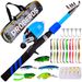 Beginner Set Mini Telescopic Lure Combination Short Section Sea Rod Fishing Gear_desvips.com