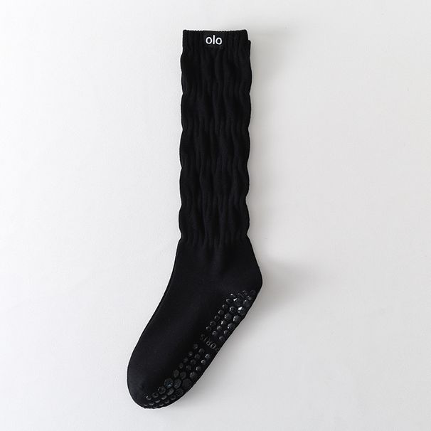 001 Tube For Women Indoor Dance Pilates Non-Slip Yoga Internet Celebrity Style Outdoor Wear Stacked Melad Long Socks_desvips.com