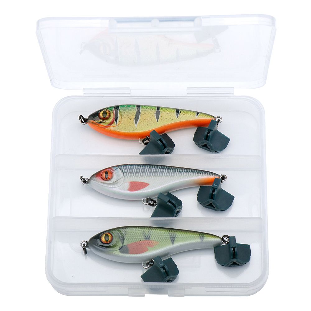 TREHOOK 3pcs Jerkbait Sinking Wobblers For Pike Fishing Lure Set 68mm 9g Rattling Artificial Baits Kit Crankbaits Fishing Tackle_desvips.com