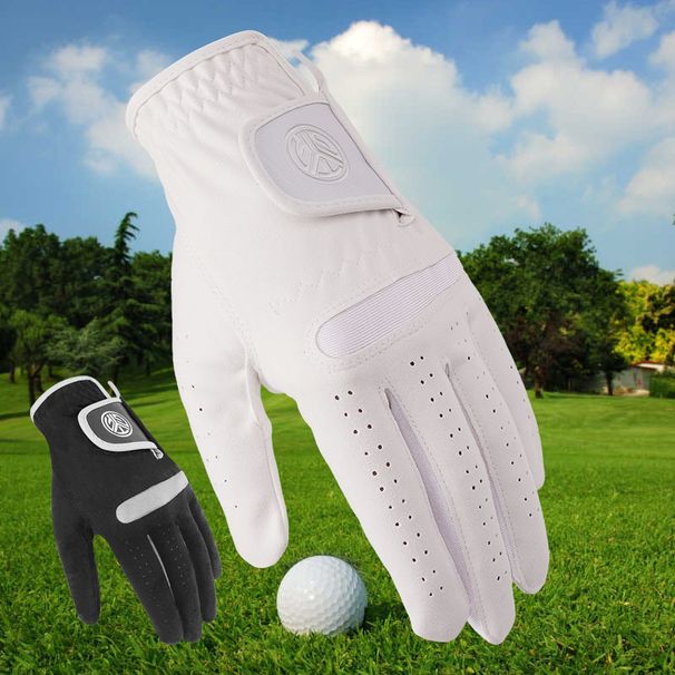 Men's Ultra-fine Fiber Cloth Comfortable Breathable Durable Golf Gloves Single Piece Replaceable_desvips.com