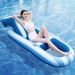 Inflatable Swimming Pool Striped Lounge Chair Water Mesh Floating Bed Adult Backrest Hammock Cloth Cover Floating Row_desvips.com