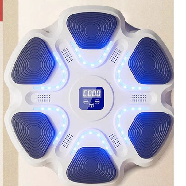 Home Fitness Stress Relief Wall Target Bluetooth Light Music Trainer Children's Boxing Machine_desvips.com