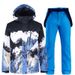 New Snowboarding Suit For Men Women, Couple Style, Warm Thickened Korean Version Ski Jacket And Pants Set_desvips.com