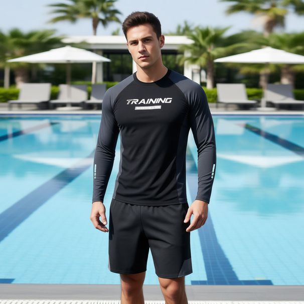 Wholesale Diving For Men, Long-sleeved, Sun-protective, Quick-drying, Conservative Swimwear, Women's Couple's Sets,_desvips.com