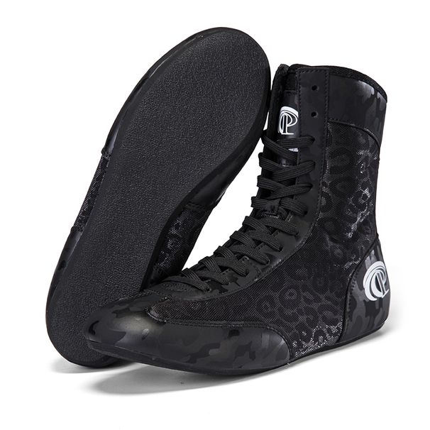 High-top Women Men Martial Arts Free Combat Lightweight Boxing Gym Training Shoes Training-specific Sneakers_desvips.com