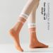 Women's mid Calf Non-Slip Yoga Socks Stylish Colored Pilates Fitness Dance Floor Socks for Aerobics_desvips.com