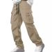 Summer New Men's Cargo Pants Drawstring Multi Pocket Casual Pants_desvips.com