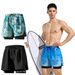 Swim Trunks Men's Boxer Five-Point Swimsuit Set Anti-Embarrassment New Professional Beach Adult Swimming Gear_desvips.com
