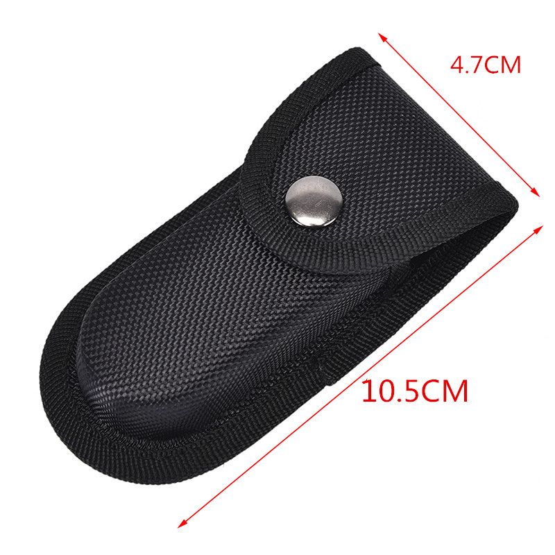 Black Fold Knife Plier Bag Pouch Case Sheath Nylon Belt Loop Pocket Carry Storage Flashlight Holder Waist Pack_desvips.com