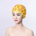 New Women's Swim Cap With Pearl Handmade 3D Stitching, Three-Layer Flower, Non-Tightening, Double-Layer Fabric For_desvips.com