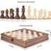 Walnut Checkers Set Drawer Style High-end Solid Wood Chess Box / WOODEN CHE_desvips.com