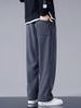 Winter Thick Warm Corduroy Sweatpant Men Liner Drawtring Straight Looe Track Pant Male Caual Fleece Thermal_desvips.com