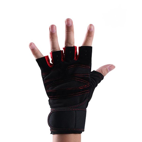 Wholesale Men's And Women's Fitness Half Finger Breathable Non-Slip Weightlifting Hand Protection Dumbbell Equipment_desvips.com