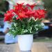 Lily Artificial Set For Dining Table And Living Room Decoration, Plastic Fake Flower Arrangement, Silk Bouquet Ornament,_desvips.com