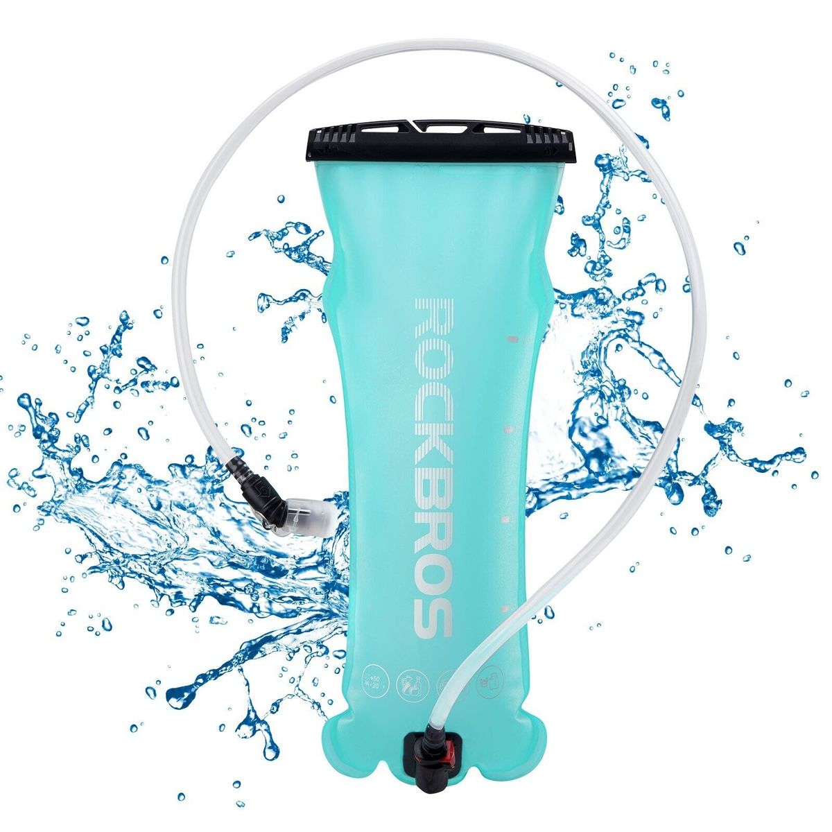 ROCKBROS Outdoor Hydration Bladder With Tube Water Bladder Hydration Pack 2L Hiking Sport_desvips.com