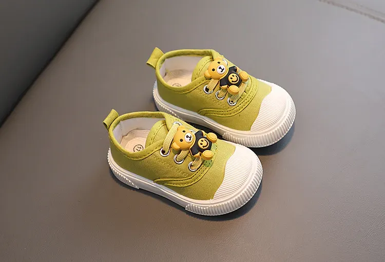 Baby Spring and Autumn Treasure Breathable Non-slip Cartoon Bear Rubber Soft Soled Toddler Cutefeet Children Infant_desvips.com