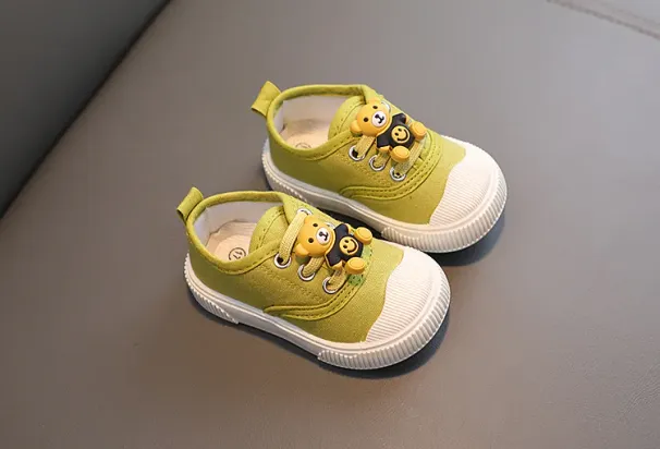 Baby Spring and Autumn Treasure Breathable Non-slip Cartoon Bear Rubber Soft Soled Toddler Cutefeet Children Infant_desvips.com