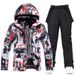 001 New Men's Suit Winter Outdoor Windproof Water-Resistant Warm Thickened Snowboard Snow Ski Jacket And Pants_desvips.com