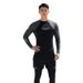 Men's Gray Long-Sleeve Swimwear 2026 Summer Boys' Sun-Protective Surfing Suit Adult Anti-Embarrassment Swim Trunks Set_desvips.com