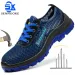 Mens Shoes With Lightweight Steel Toe Caps Suitable Workers Work No Need For Transportation Industrial Safety Tennis_desvips.com
