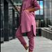 Women's Clothing new fashion casual hooded fleece sweatshirt jacket two piece set for women_desvips.com