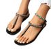 Women's Roman jelly shoes new PVC sandals for women summer fashion T shaped sandals flat beach shoes_desvips.com