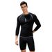 Qianchengyu Adult Swimsuit For Men, Two-piece Set, Sun-protective Long-sleeve Surfing And Snorkeling Suit, Hot Spring_desvips.com