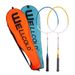 Iron Alloy Double Set Female High Elasticity Resistant To Play Adult Training Outdoor Badminton Racket_desvips.com