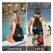 Swim Bag Mesh Drawstring Backpack with Wet Bag Beach Backpack, Gym and Workout Gear Bag_desvips.com