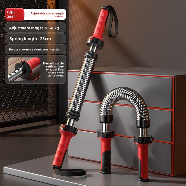 New Adjustable Spring Trainer Men, Used For Arm Strength And Grip Training, Home Fitness Equipment_desvips.com
