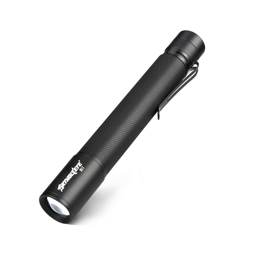 2 AA Battery Powered LED Bright Strong Portable Outdoor Telescopic Pen Light With Convenient Holder Flashlight_desvips.com