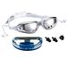 Adult Swimming Goggles Electroplated Swimming Goggles Waterproof, Anti Fog And Anti Ultraviolet Large Frame Swimming Goggles Nose Clip Earplug Box_desvips.com