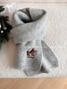 Japanese Style Cute Puppy Embroidered Knitted Scarf Autumn Winter Warm Fashion Versatile High-end Neck Warmer For_desvips.com