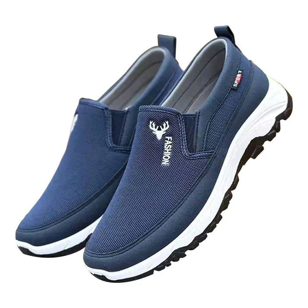 Men Penny Boat Sports Shoes Breathable Orthopedic Travel Plimsolls Slip On Non-Slip For Outdoor Activity Hiking Walking_desvips.com