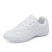 White Cheer Youth Kids Girls Comfortable Cheerleading Dance Shoes Aerobics Sports Sneakers SG06_desvips.com