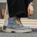 Breathable Winter Denim Ankle Retro Work Boots Platform Mens Casual Handmade High Top Shoes 241105_desvips.com