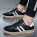 New Retro Men's Casual Sports Anti Slip White Board Shoes German Army Trainers Shoe_desvips.com